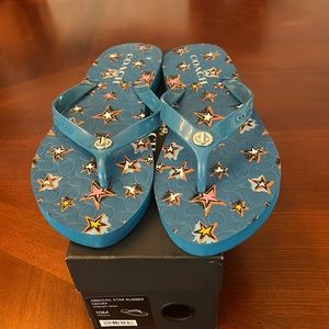 Brand new with box Coach flip flops